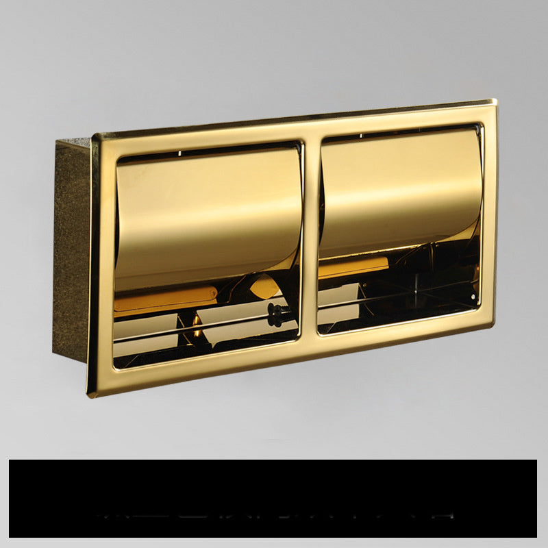 Stainless steel toilet paper holder