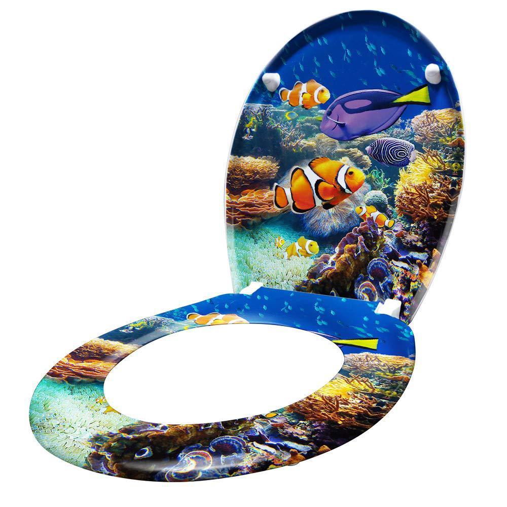 Household Printed Color Thickened Toilet Lid