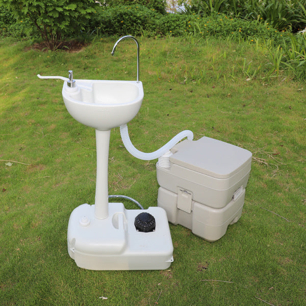 Upgraded Toilet With Matching White Lid Ring Sewage Tank