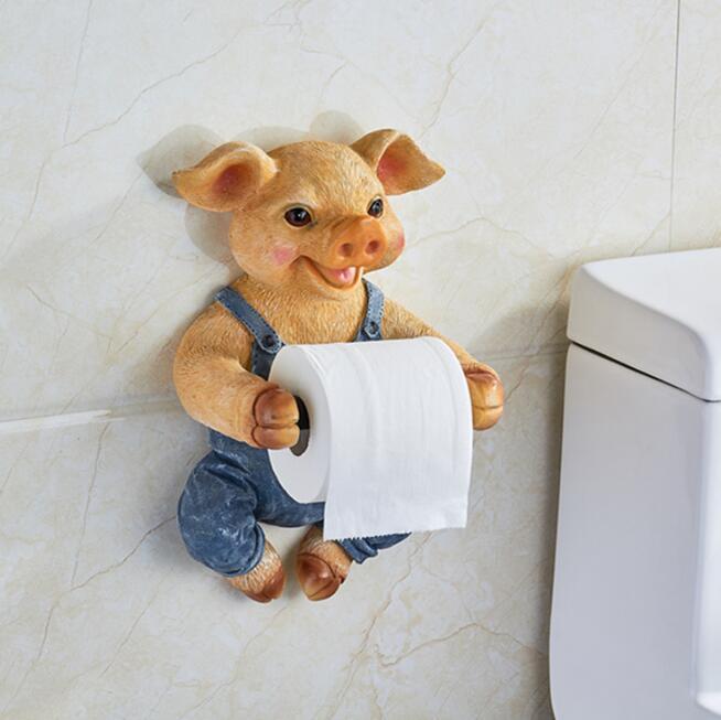 Hanging toilet paper holder