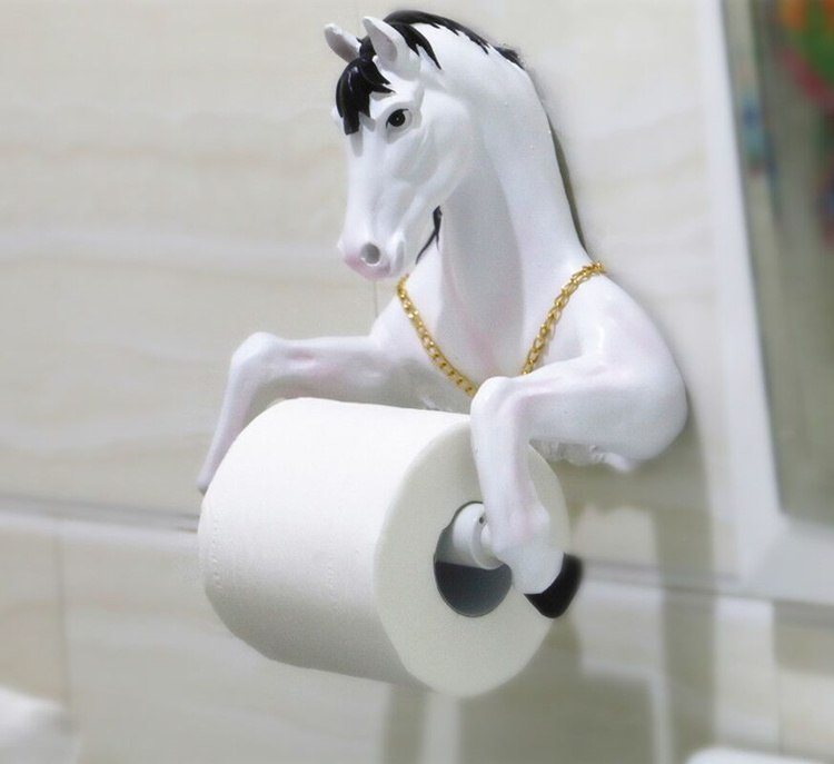 Hanging toilet paper holder