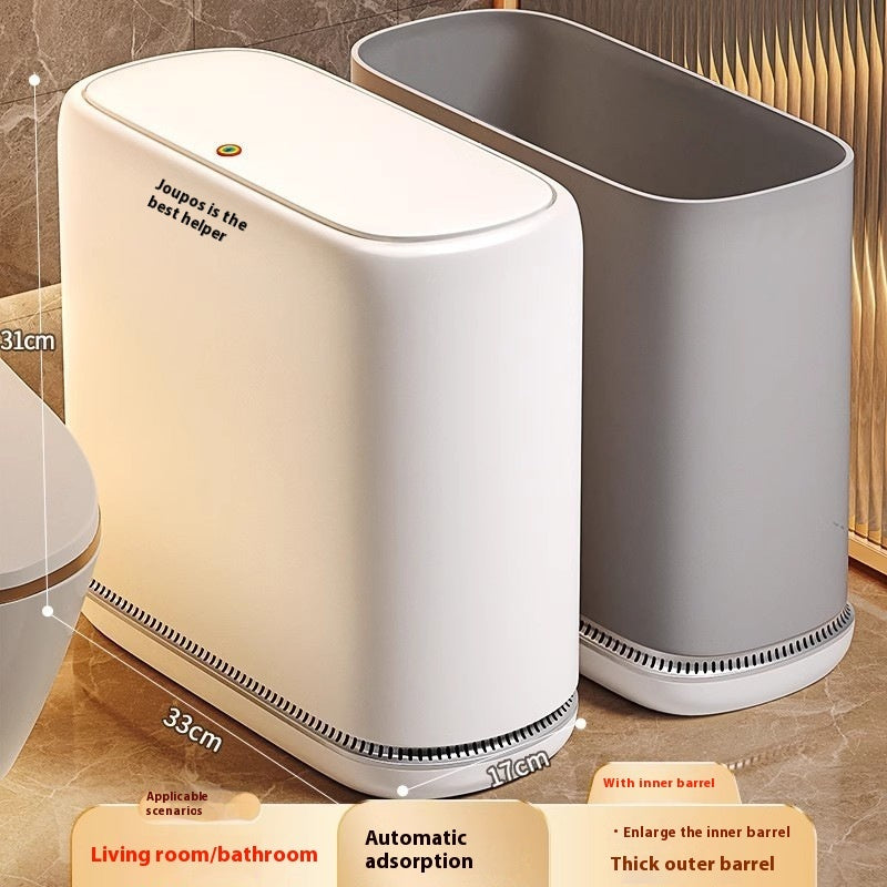 Toilet Large Capacity Household Trash Can With Lid