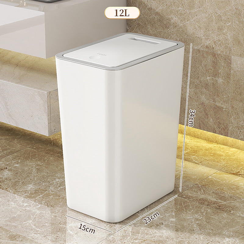 Trash Can Household Press Pop-up Cover Toilet Toilet With Lid