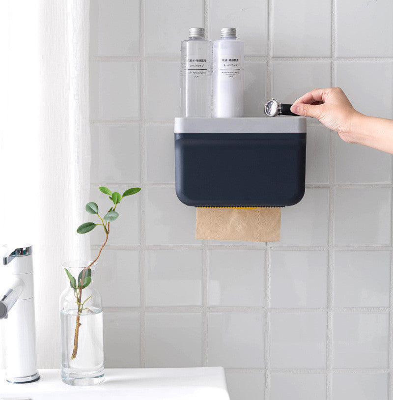 Toilet Paper Towel Multi-function Box Toilet Paper Box Rack
