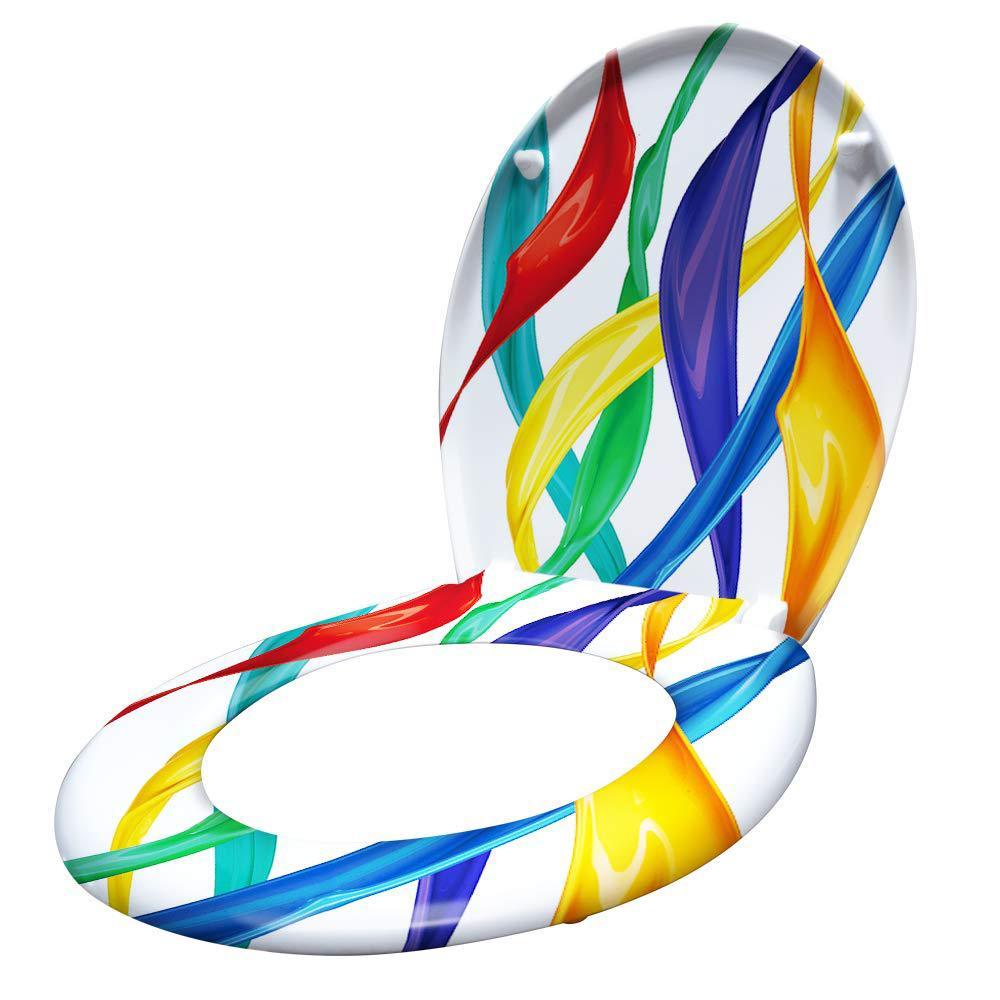 Household Printed Color Thickened Toilet Lid