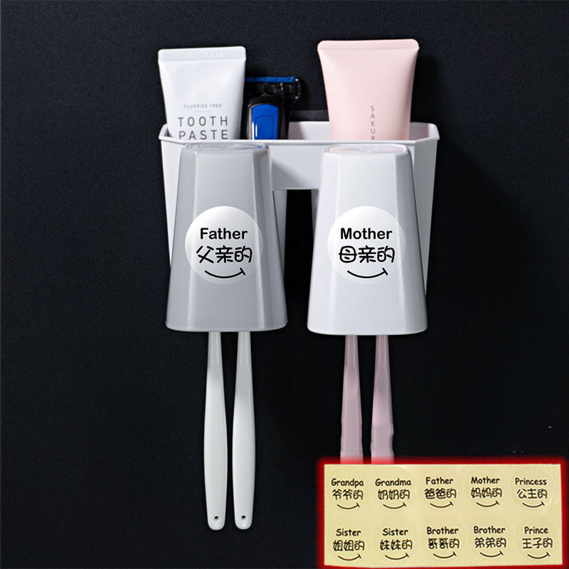 Creative Bathroom Toothbrush Rack