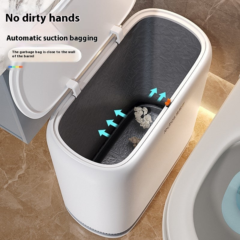 Toilet Large Capacity Household Trash Can With Lid