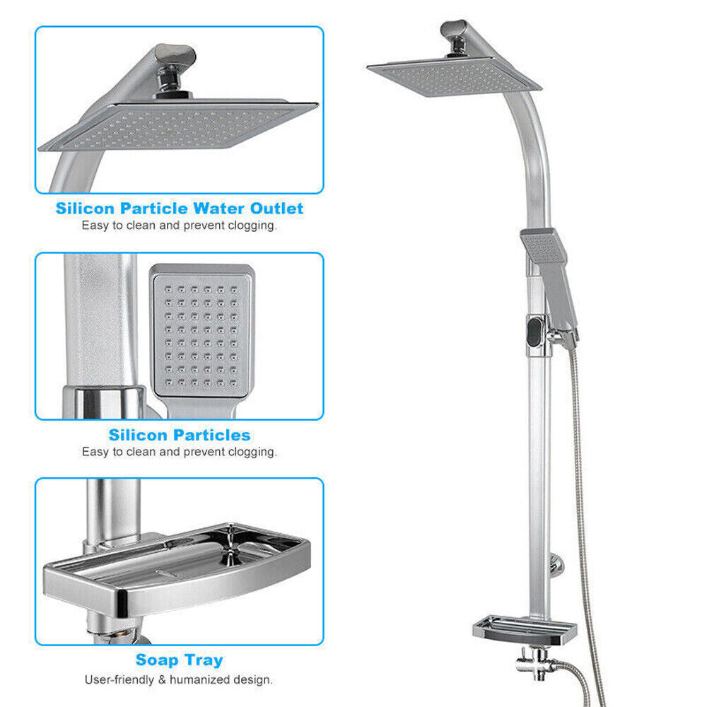 Stainless Steel Shower System Rain Shower Massage Shower Panel Shower Set