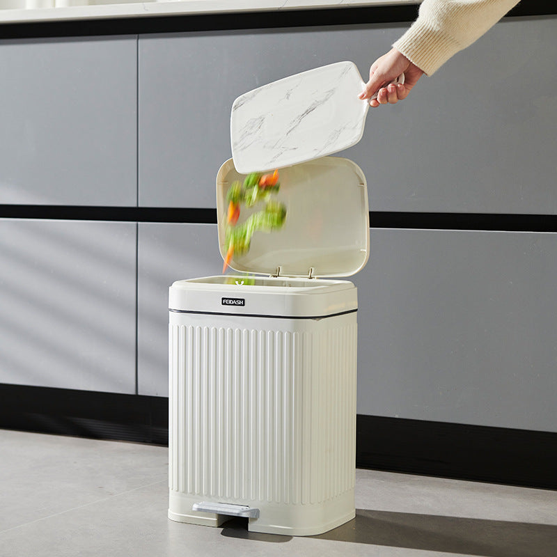 Toilet With Lid Press Pedal Toilet Pail