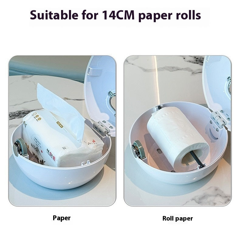 Toilet Toilet Paper Box Wall-mounted Toilet Creative Tissue Box Punch-free