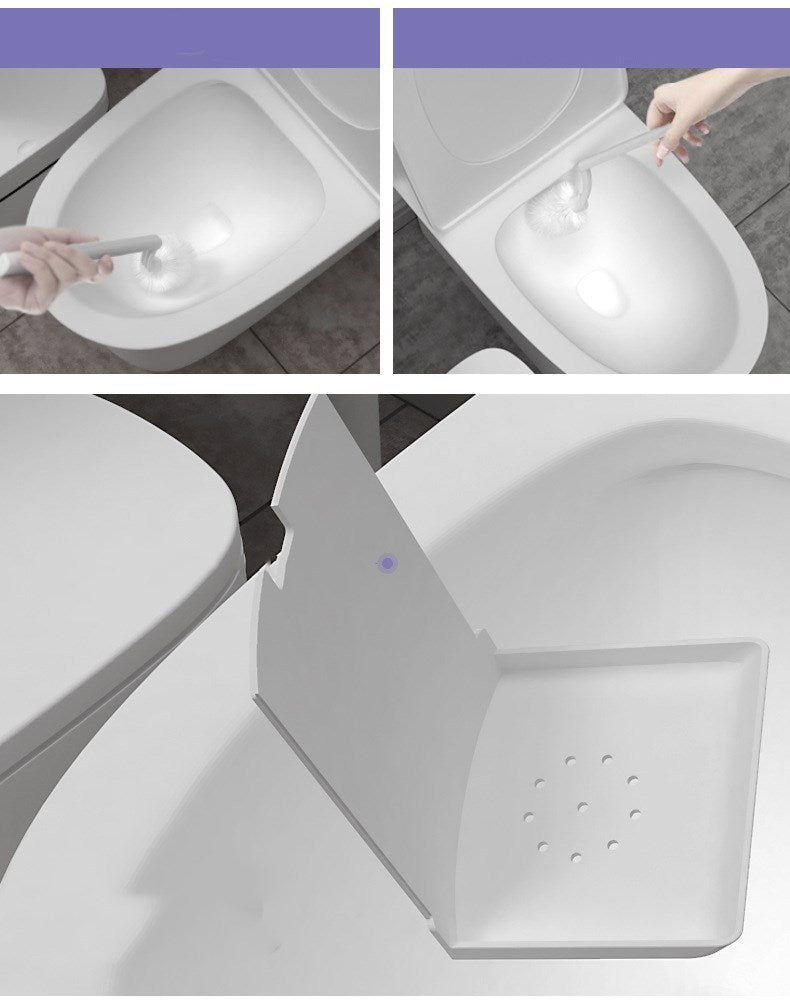 Narrow slit toilet trash bin with lid