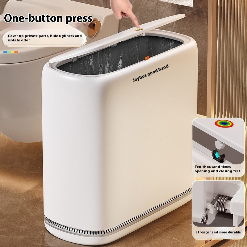 Toilet Large Capacity Household Trash Can With Lid