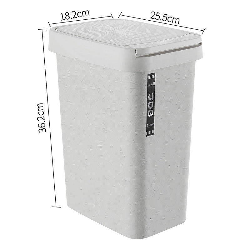 Rectangular Flip Cover Toilet With Lid Push Type