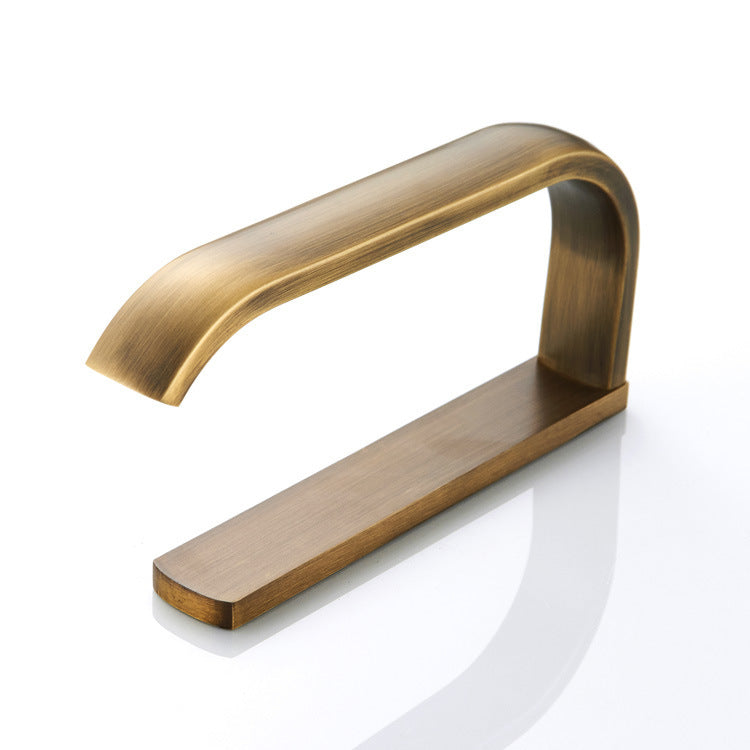 Antique brass toilet paper holder