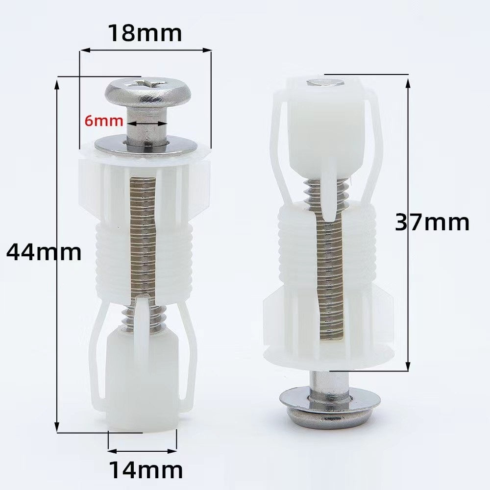 Nylon Expansion Screw Toilet Seat Cover Bolt Accessories