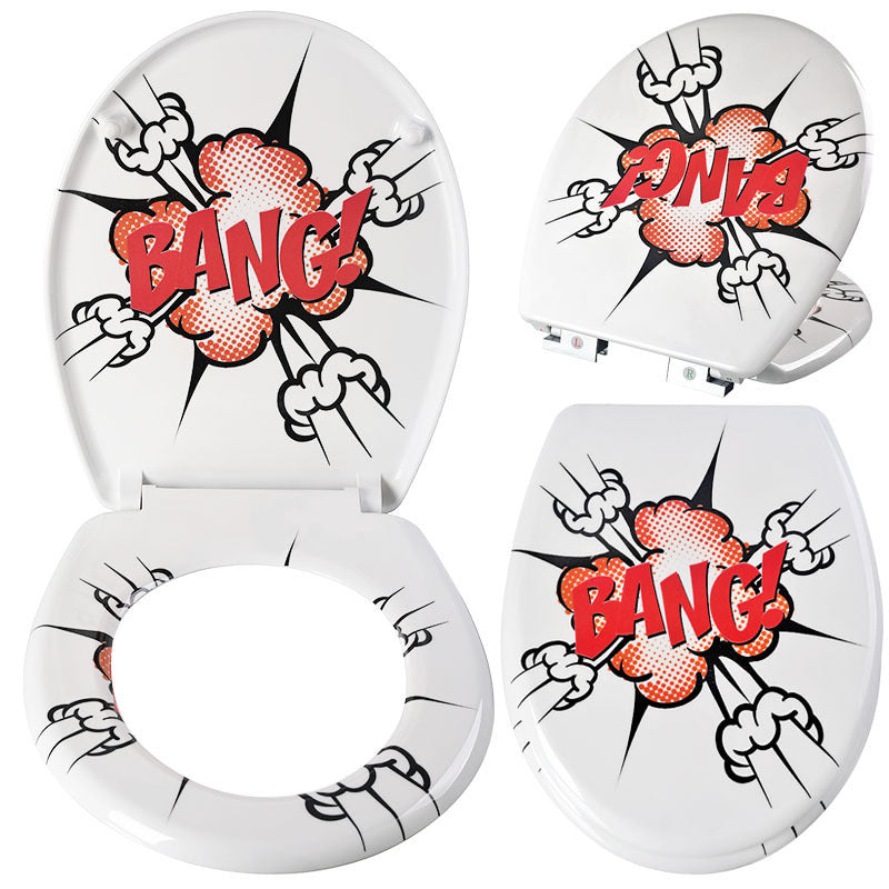 Household Printed Color Thickened Toilet Lid