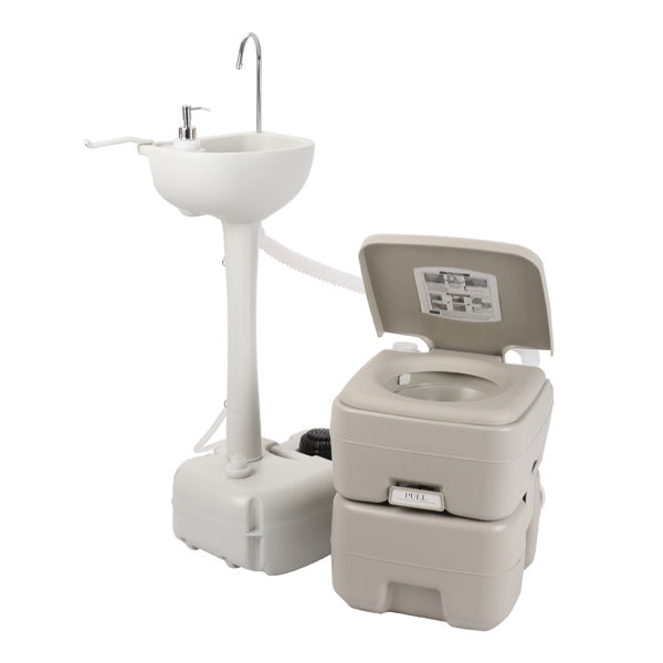 Upgraded Toilet With Matching White Lid Ring Sewage Tank