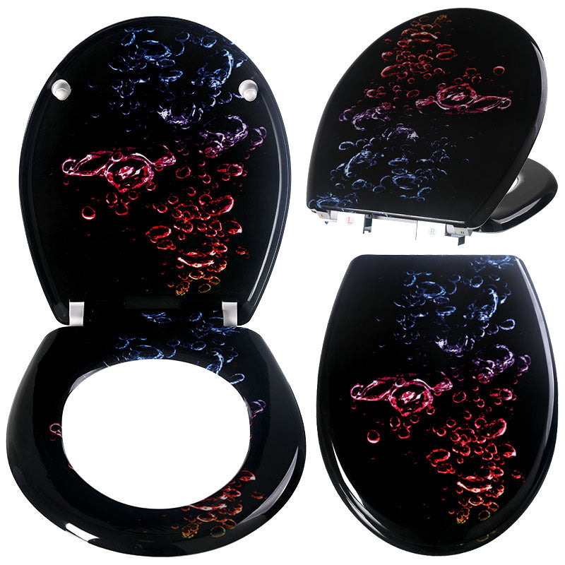 Household Printed Color Thickened Toilet Lid