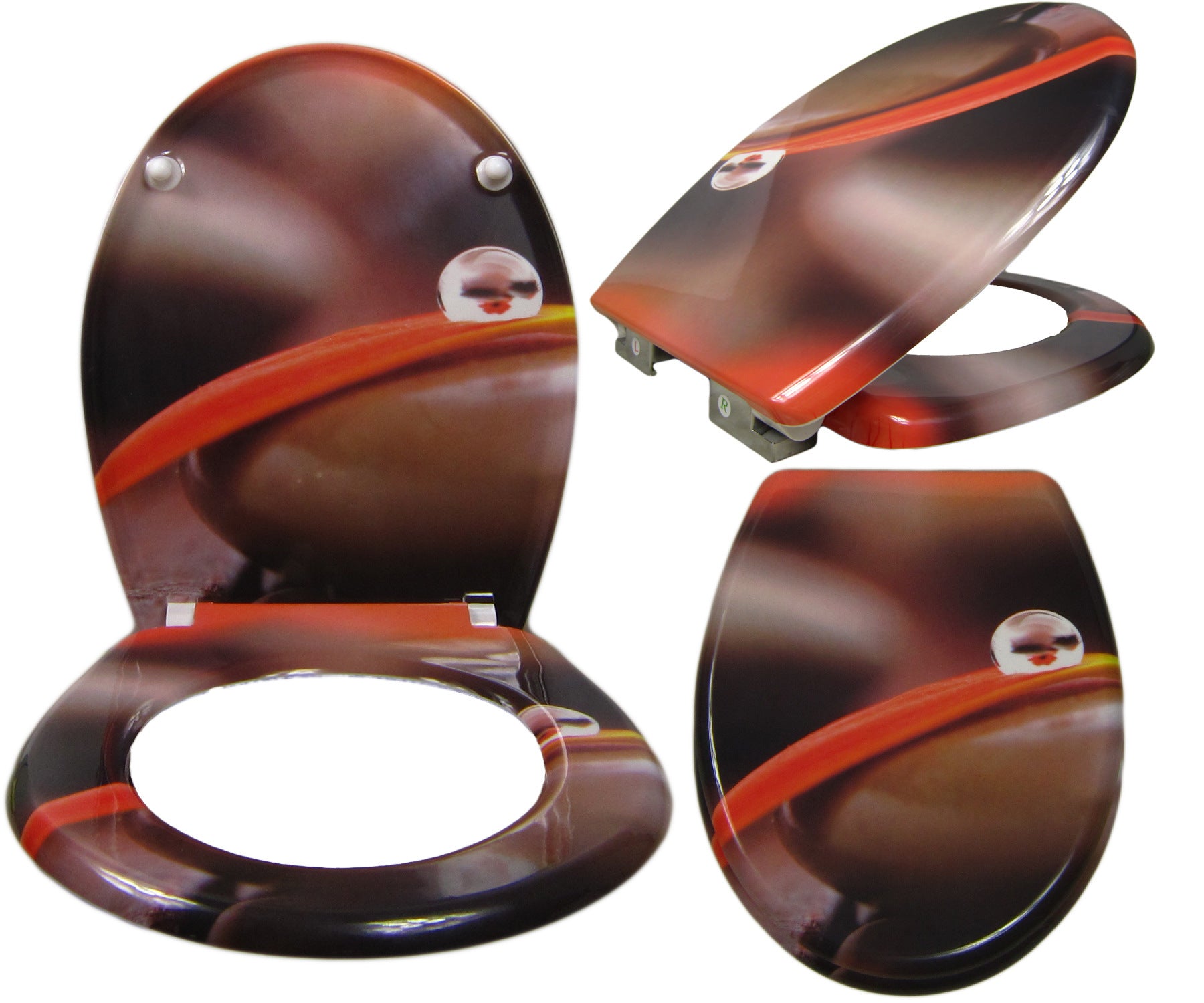 Household Printed Color Thickened Toilet Lid
