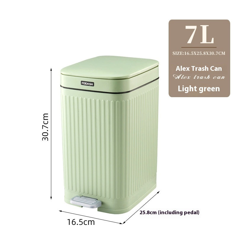 Toilet With Lid Press Pedal Toilet Pail