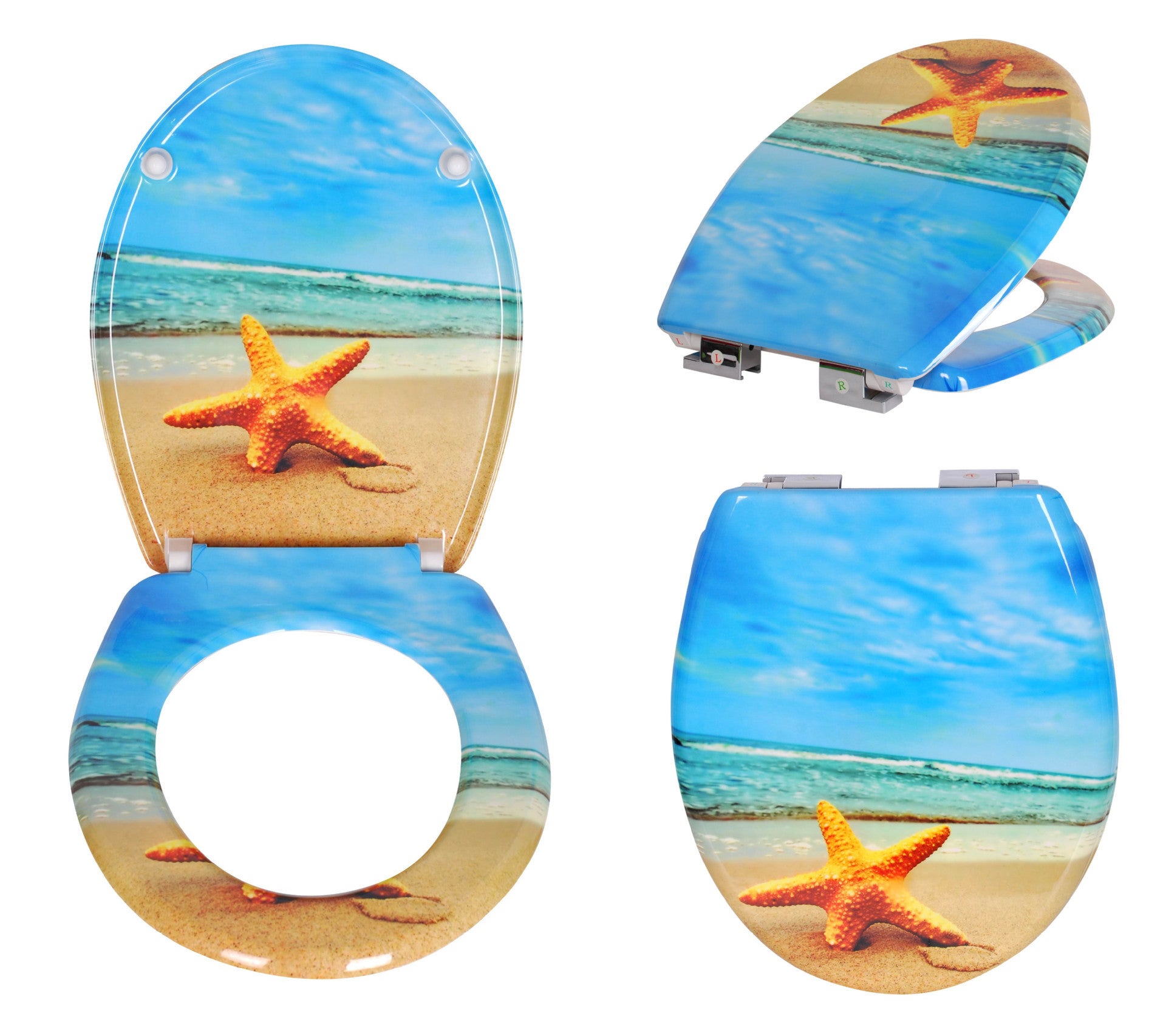 Household Printed Color Thickened Toilet Lid