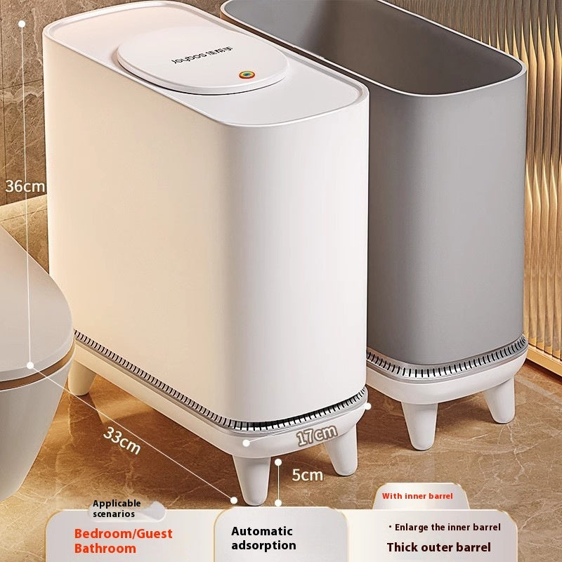 Toilet Large Capacity Household Trash Can With Lid