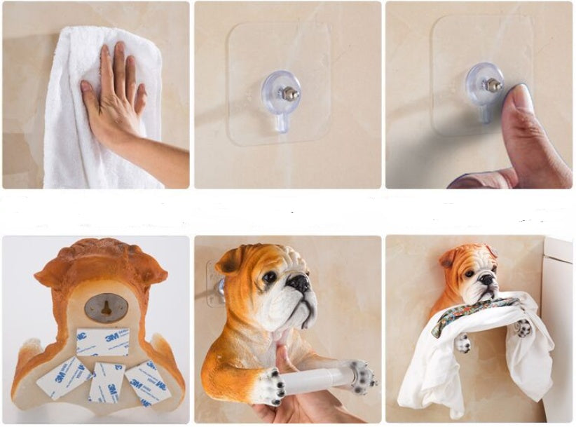 Hanging toilet paper holder