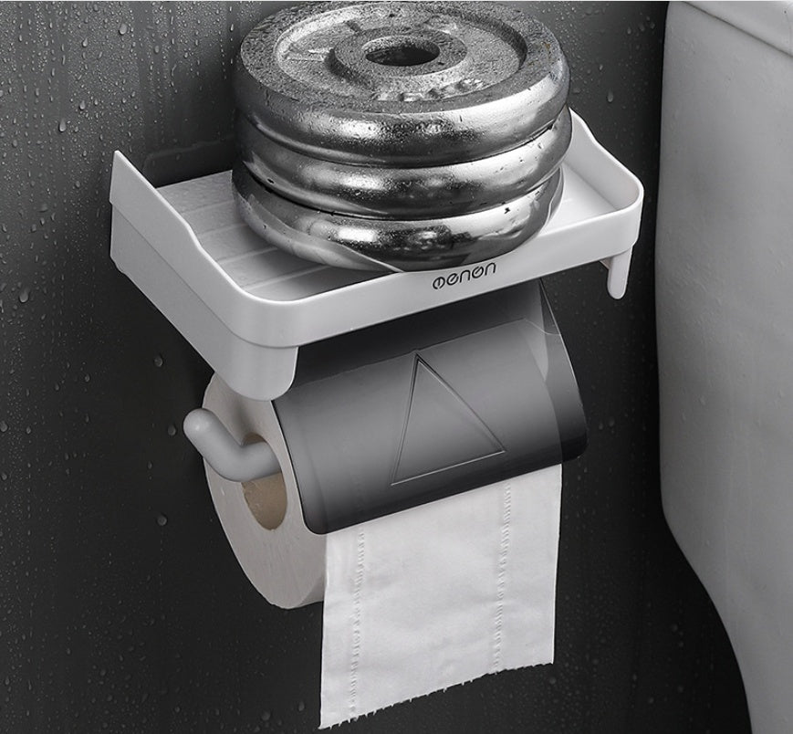 Toilet Tissue Roll Paper Plastic Storage Rack Waterproof Paper Rack