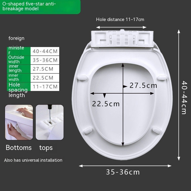 Toilet Lid Universal Household Toilet Lid