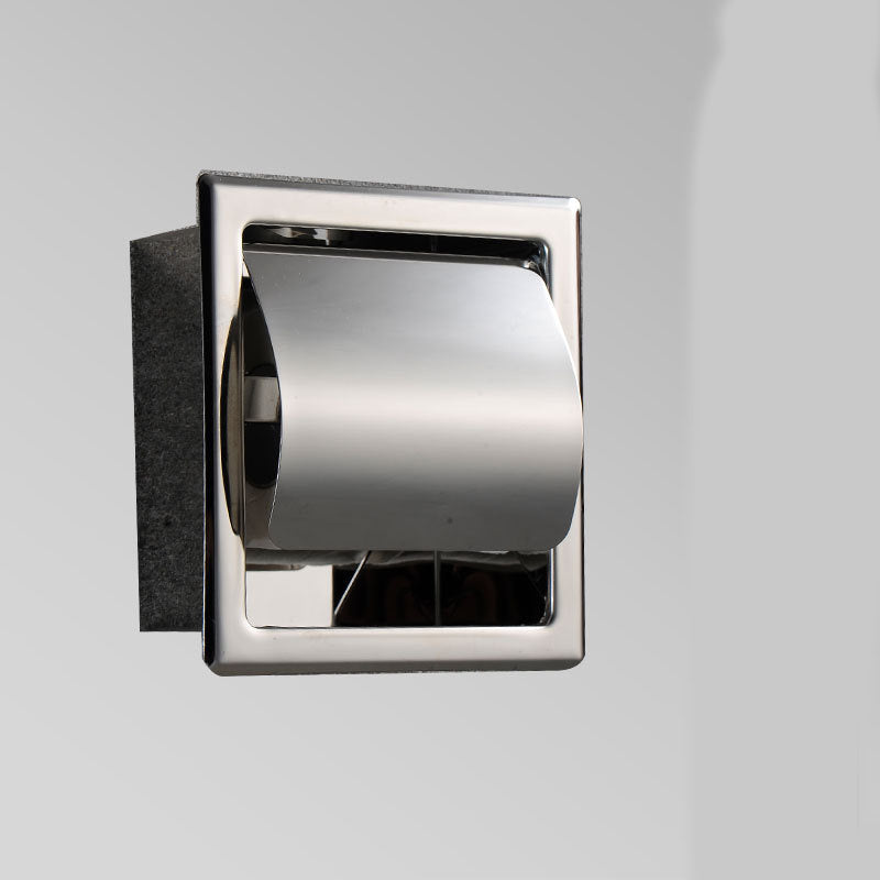 Stainless steel toilet paper holder