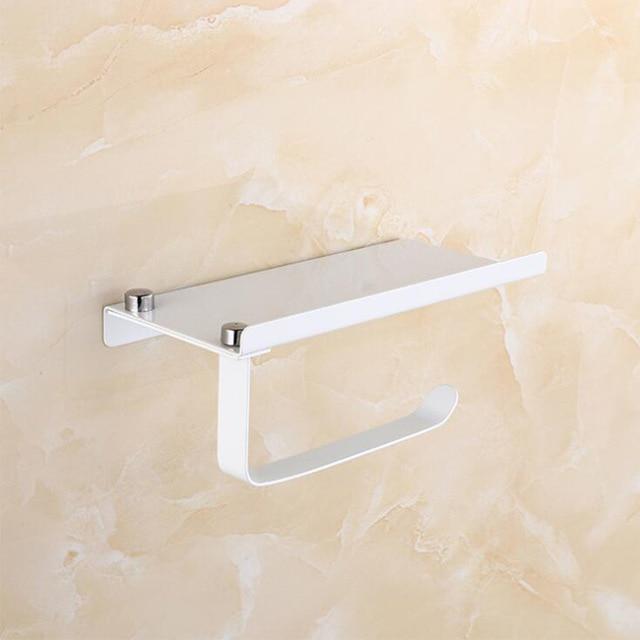 Toilet White Stainless Steel Toilet Paper Holder