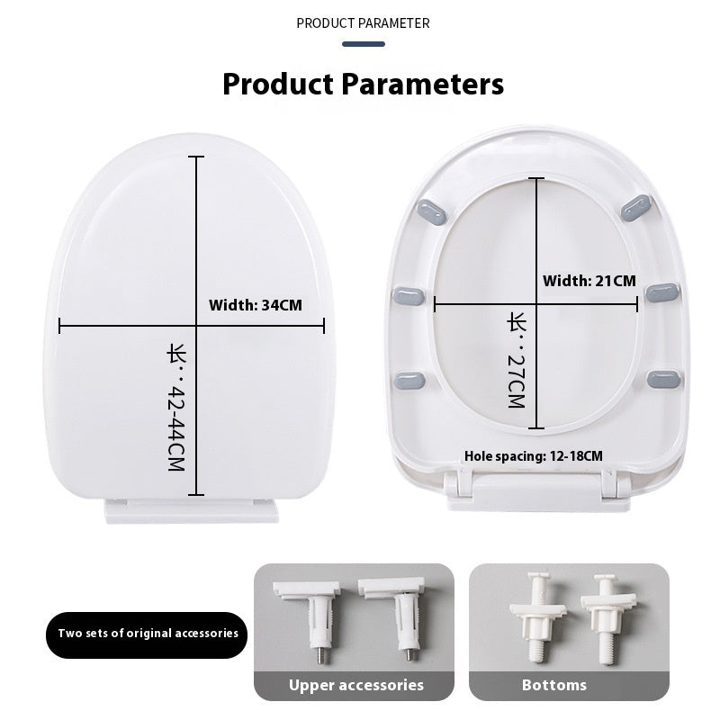 Toilet Lid Home Versatile U-shaped Thickened