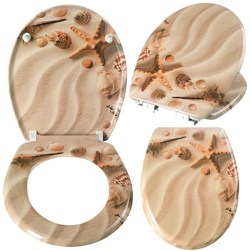 Household Printed Color Thickened Toilet Lid