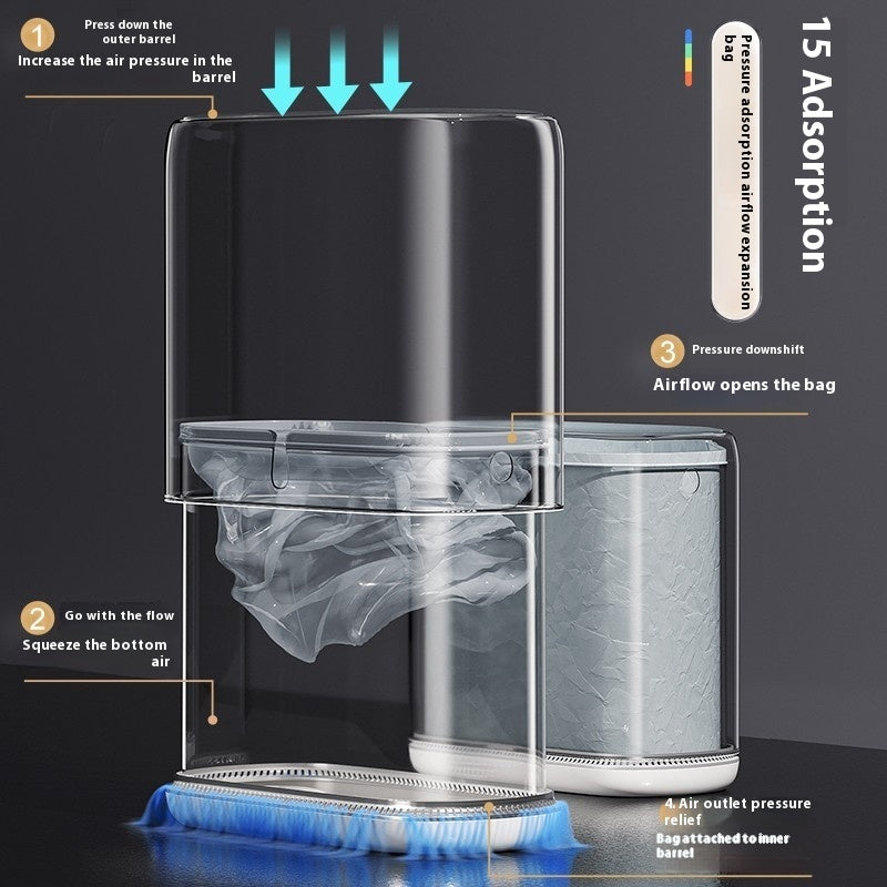 Toilet Large Capacity Household Trash Can With Lid