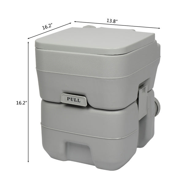 Upgraded Toilet With Matching White Lid Ring Sewage Tank