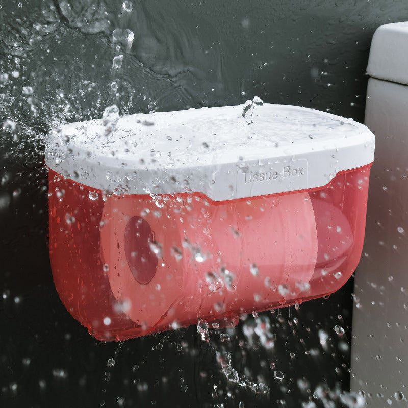 Toilet Tissue Waterproof Punch-free Toilet Paper Box