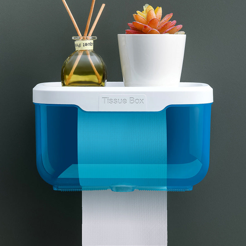 Toilet Tissue Waterproof Punch-free Toilet Paper Box