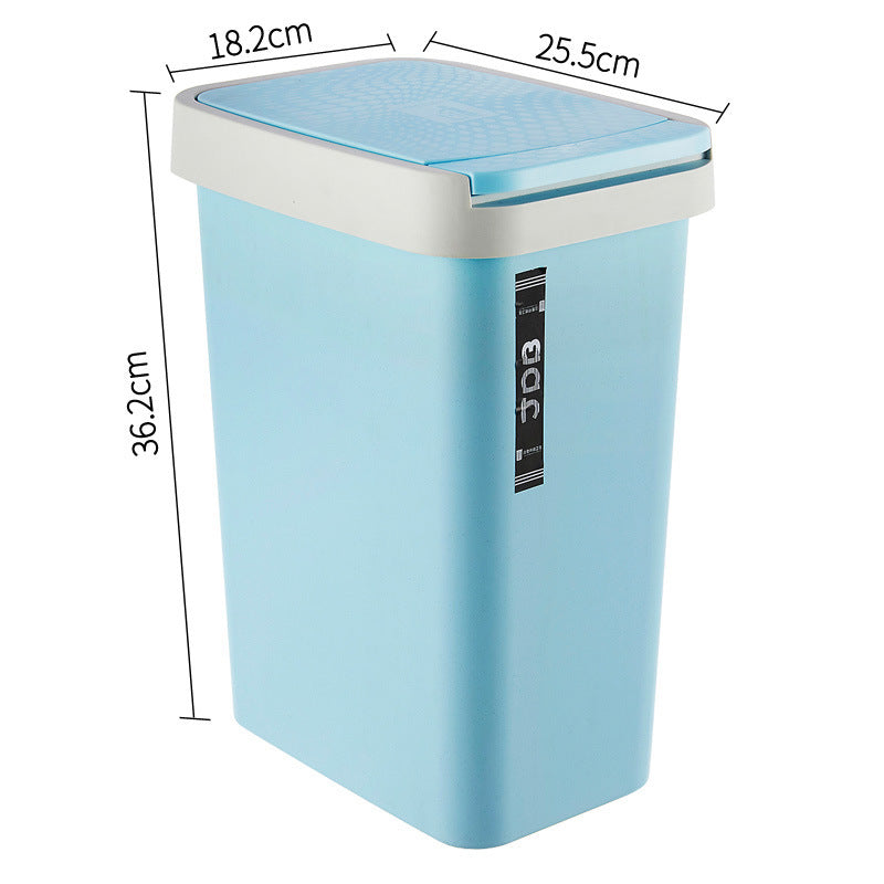 Rectangular Flip Cover Toilet With Lid Push Type