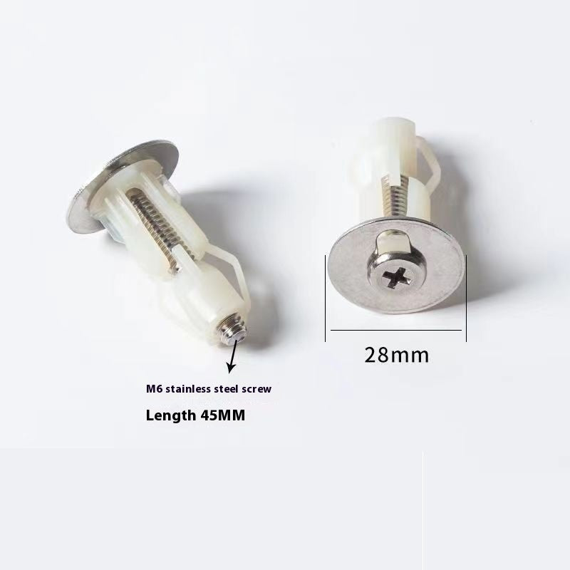 Nylon Expansion Screw Toilet Seat Cover Bolt Accessories