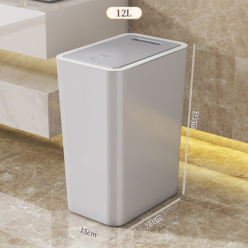 Trash Can Household Press Pop-up Cover Toilet Toilet With Lid