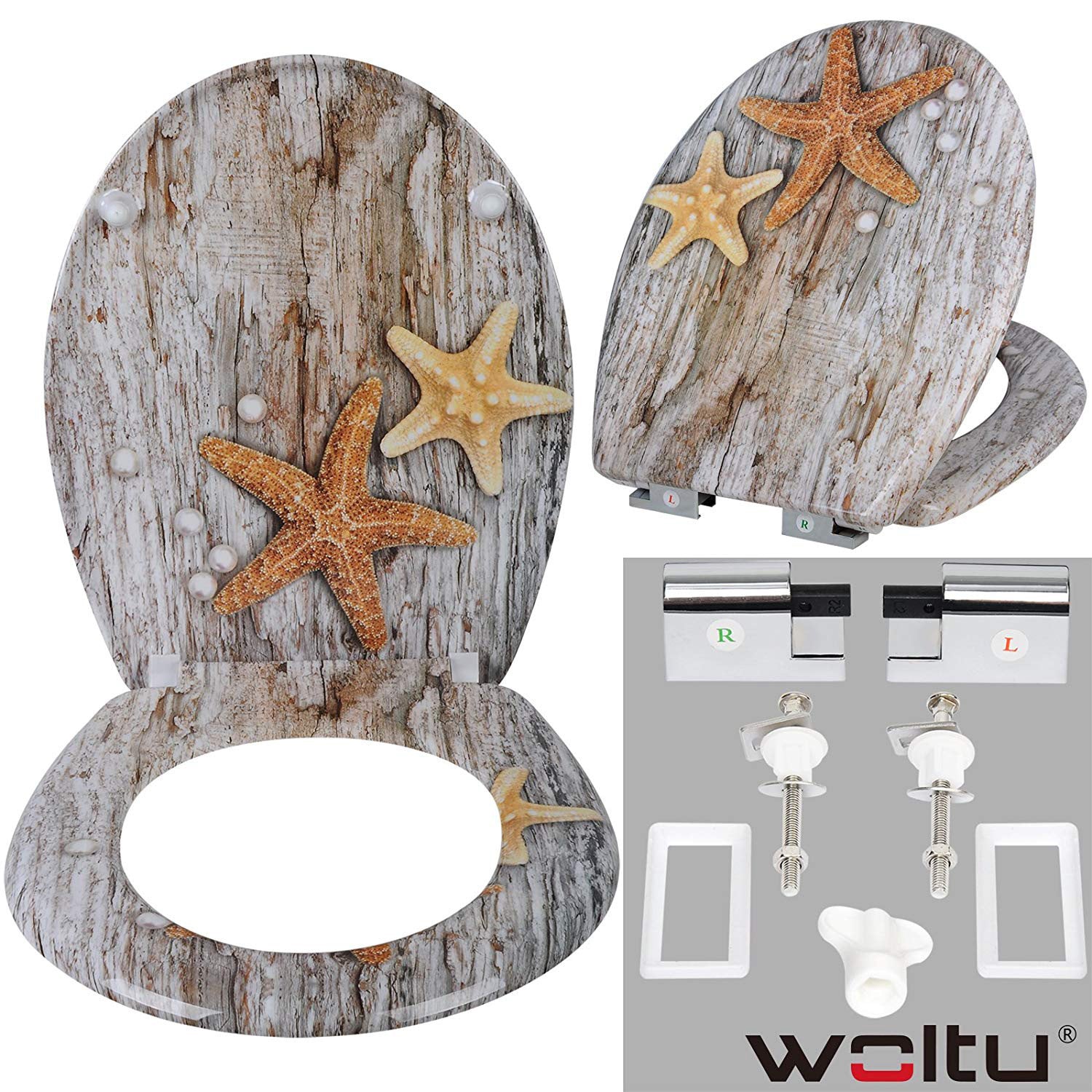 Household Printed Color Thickened Toilet Lid