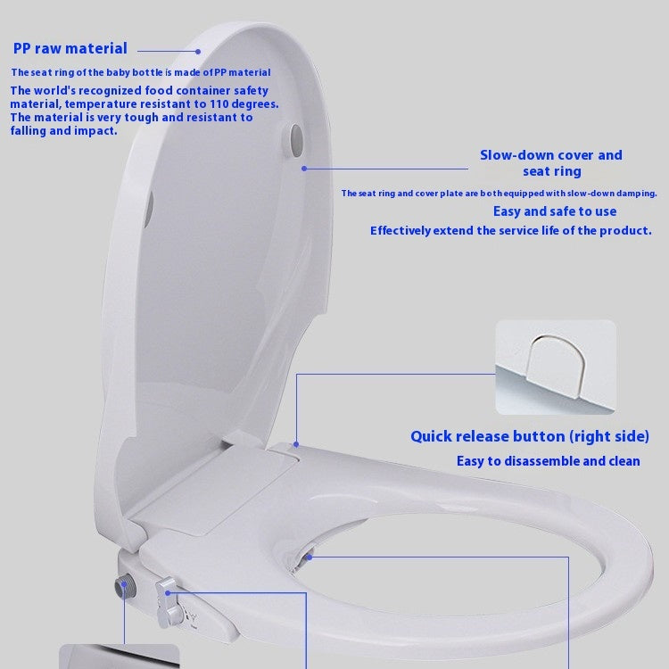 Light Smart Wash Toilet Lid Integrated Household