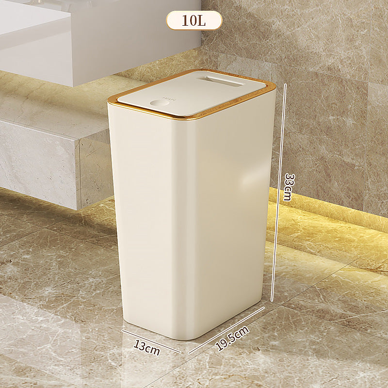Trash Can Household Press Pop-up Cover Toilet Toilet With Lid
