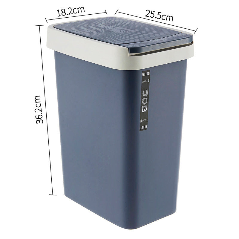 Rectangular Flip Cover Toilet With Lid Push Type