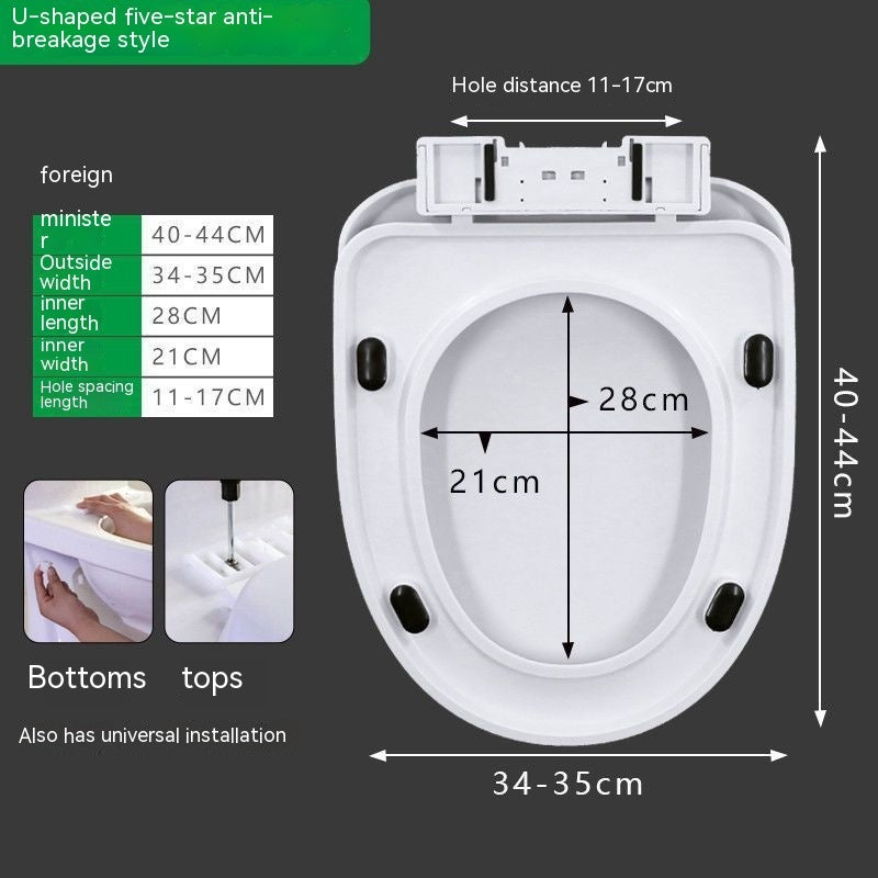 Toilet Lid Universal Household Toilet Lid
