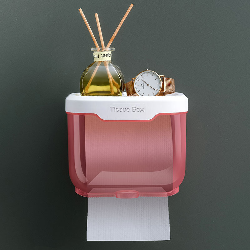 Toilet Tissue Waterproof Punch-free Toilet Paper Box