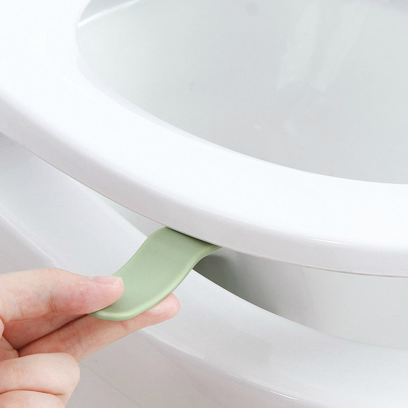 Toilet Cover Lifter Anti-dirty Plastic Curved Toilet Handle Lift Toilet Lid Toilet Handle Cover Hand Carrying Device