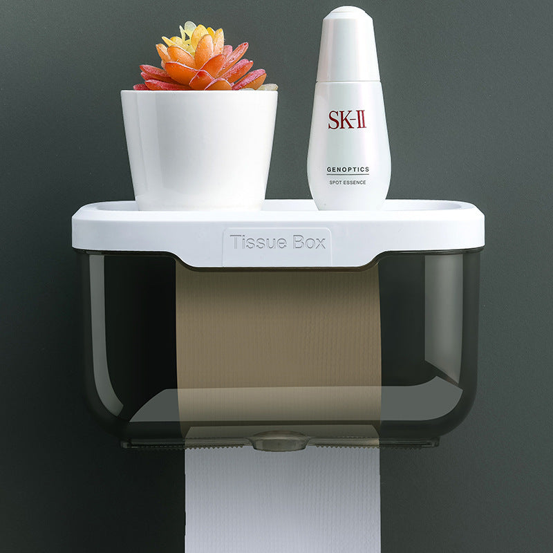 Toilet Tissue Waterproof Punch-free Toilet Paper Box