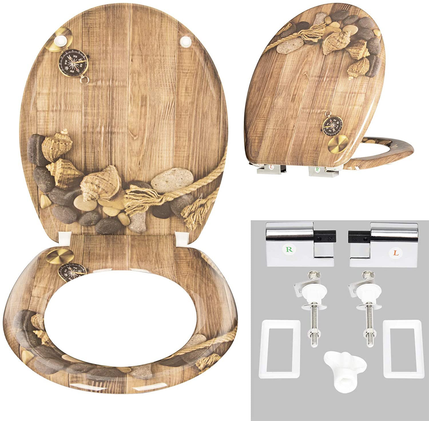 Household Printed Color Thickened Toilet Lid