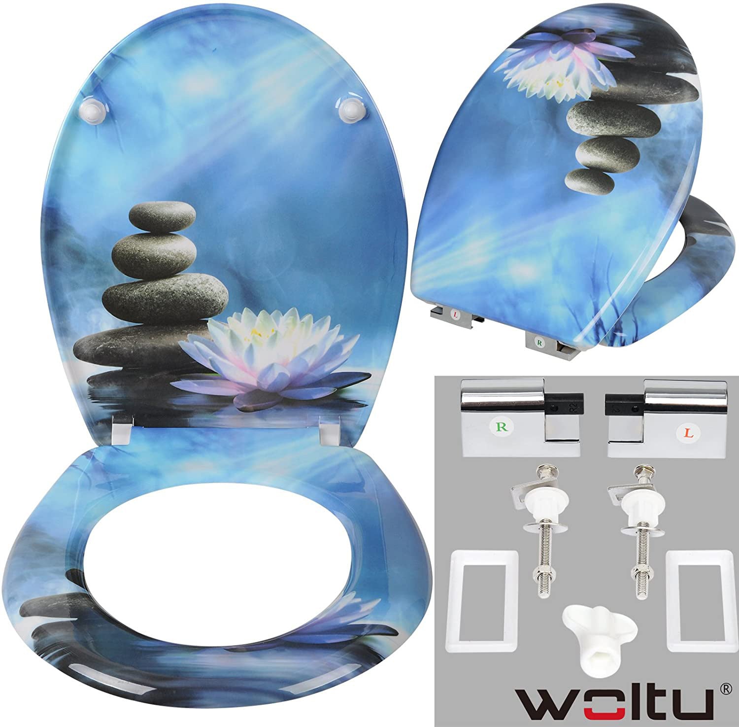 Household Printed Color Thickened Toilet Lid